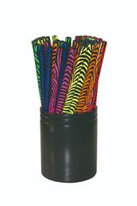 Crayons de papier neons zebres- 60 pièces = 1 boîte