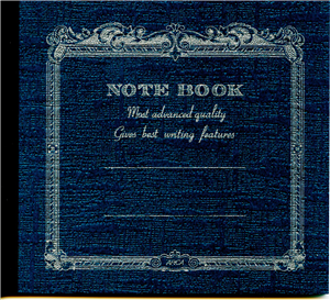 note book Apica 14 x 12.4 cm bleu marine interieur ligne