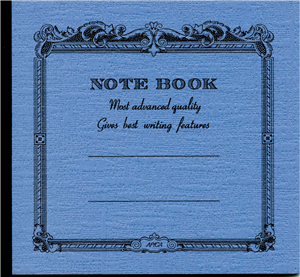 note book Apica 14 x 12.4 cm bleu interieur ligne