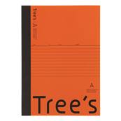 Trees notebook 60 pages B5 orange