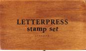 Set de tampons letterpress