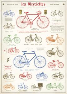 Poster - affiche Cavallini 50 x 70 cm bicyclette
