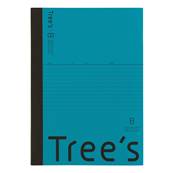 Trees notebook 60 pages B5 bleu clair